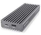 Externes M.2 Gehäuse – Unterstützt M.2 NVMe (PCIe) Speicher im Formfaktor 2230, 2242, 2260 oder 2280 mit M-Key Sockel und alle Speicherkapazitäten