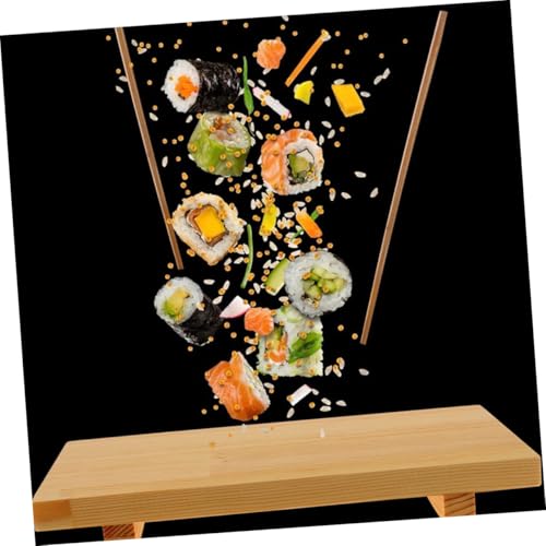 Juego de 2 Platos de Sushi Estilo Japonés en Madera miniatura 5