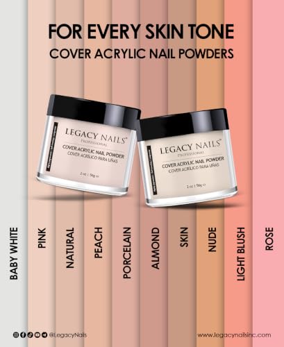 Legacy Nails Polvo Acrílico Cover, 8 onzas miniatura 5