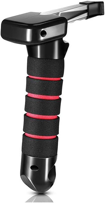 Car Safety Hammer 2-Piece Emergency Escape Tools Car Window Glass Hammer Crusher and Seat Belt Cutter Escape 2-in-1 Home Rescue and Car Emergency Escape Tools (Red and Blue.)