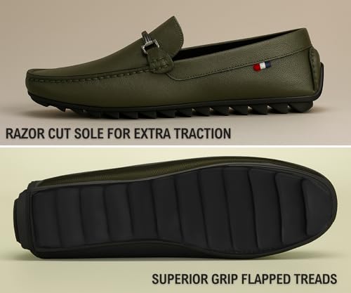 Image of Kraasa Men Premium Causal Loafers | Driving Loafers | Lighweight Slip-On's | Soft Cushioned Insole | Super Flexible, Comfortable for Men