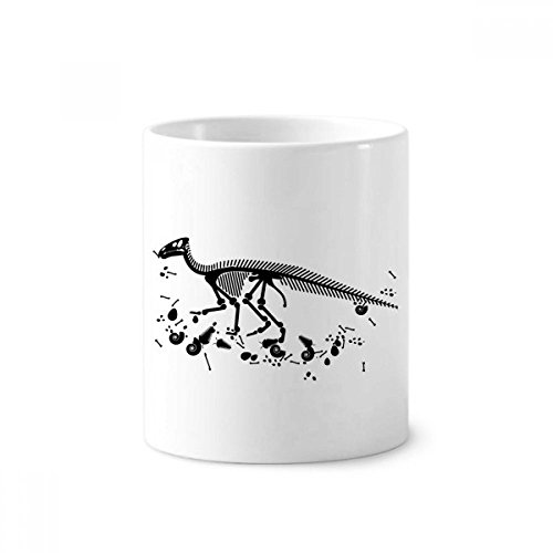 Os de dinosaure noir sublime ce porte-céramique pour brosse à dents et stylos de 350ml