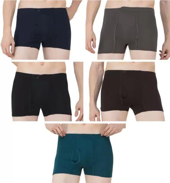 cavendres 14 Regular FIT Solid Cotton Premium Trunk Underwear(Pack of 5)-picture-47