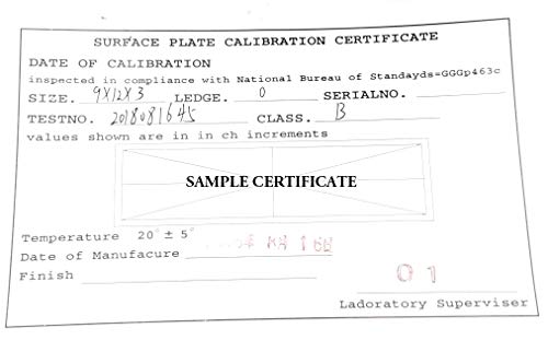 Hhip 4401-1812 Black Granite Surface Plate, Grade A, Ledge 0, 18" Length X 12" Width X 3" Height, +/000050" Accuracy, 80 Lb. Weight #TOP1