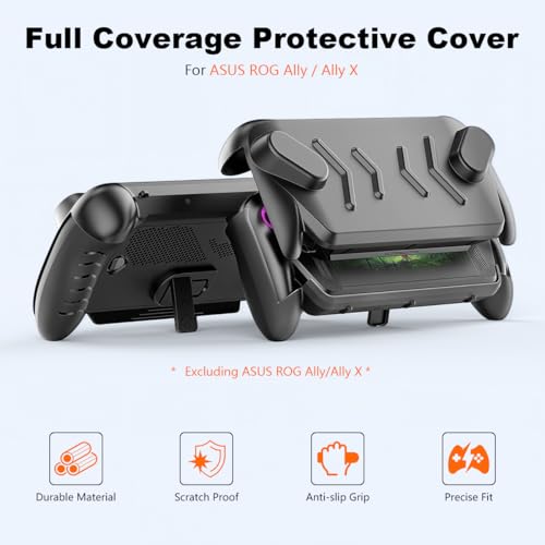 Image of ZORBESCompatible with ASUS ROG Xbox Ally /Ally X, Full Coverage Game Console Cover ABS Front Cover & TPU Console Cover Anti-Scratch Protective Skin Cover with Kickstand