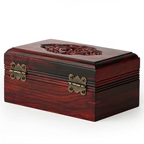 Boîte de bijoux organisateur en bois compact pour colliers bracelets bagues