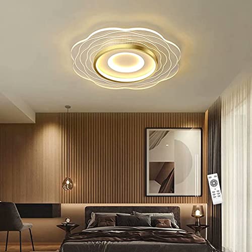 Plafonnier LED moderne encastré et dimmable pour éclairage intérieur de salon