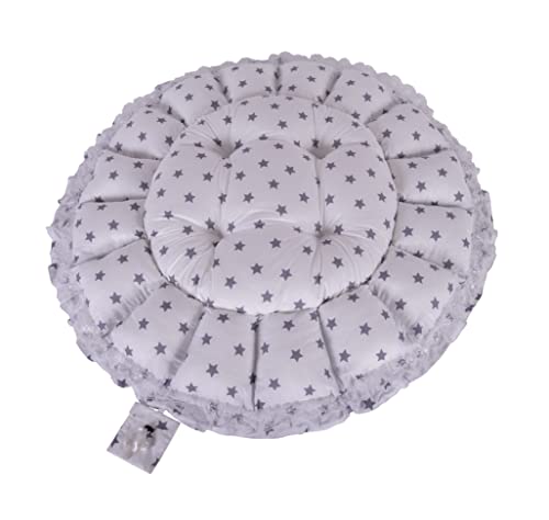 Mottokids 2-In-1 Play Mat From Baby To Toddler, Pet Cushion, Thick & Convertible, Floor Cushion For Toddler, Play Mat, Cotton & Breathable Machine Washable (Pink) #TOP2