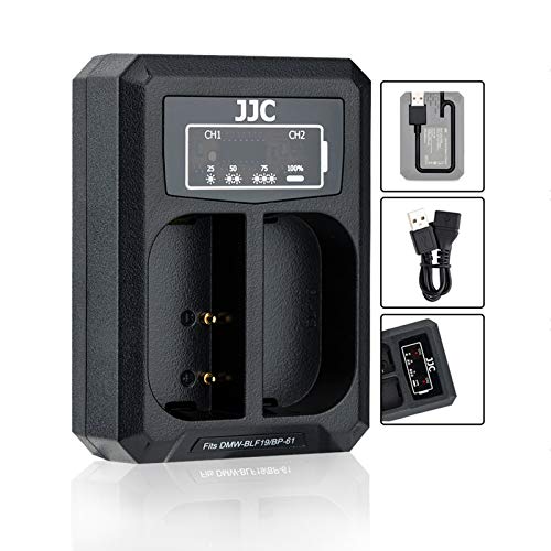 Adaptador de cargador de batería dual USB para Panasonic DC S5 G9 GH5S GH5 GH4 GH3, Sigma sd Quattro, sd Quattro H para Panasonic DMW BLF19 DMW BLK22, batería Sigma BP 61