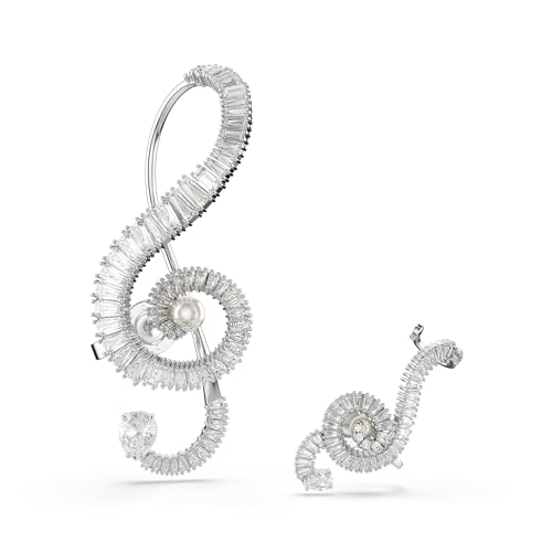 Ariana Grande SS25 Crystal Clip Earrings in Rhodium Finish - Part of the Ariana Grande x Swarovski Capsule Collection by Swarovski - Image 5