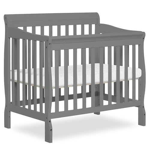 Dream On Me Aden 4-in-1 Convertible Baby Crib, Grey