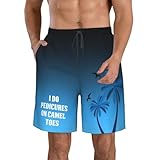 Haebfsl I Do Pedicures On Camel Toes Men's Casual Board Shorts Swim Trunks Swimwear Bathing Suits,Small