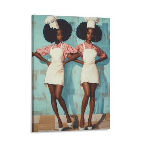 Black People Kitchen Wall Art Poster Print African American Chef