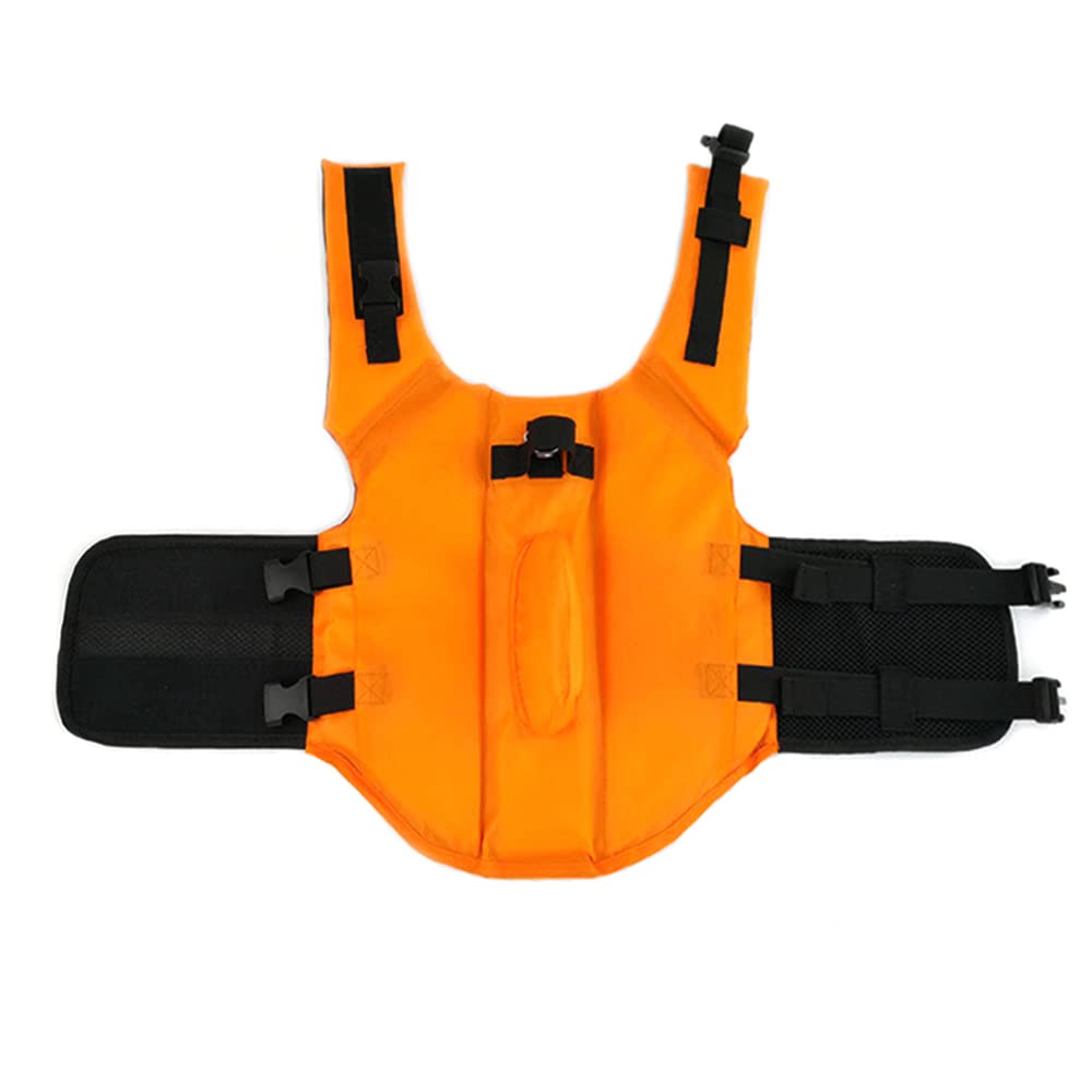 Chaleco Salvavidas para Perros Mascota Cachorro Flotador Piscina Perros Ropa Chaleco de Seguridad Perrito Natación (Naranja, Medium)