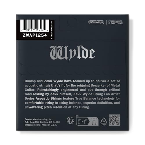 ZAKK WYLDE STRING LAB ACOUSTIC GUITAR STRINGS 12-54, Metallic Bronze - Image 2