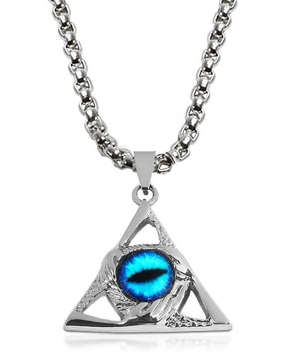 See full amazon price history chart for Utkarsh Unisex Stainless Steel Illuminati Horus Demon Blue Evil Eye Nazariya Protection Masonic Hand Triangle Skull Bones All-Seeing Eye Locket Pendant Charm Necklace With Box Chain Utkarsh Unisex Stainless Steel Illuminati Horus Demon Blue Evil Eye Nazariya Protection Masonic Hand Triangle Skull Bones All-Seeing Eye Locket Pendant Charm Necklace With Box Chain (B0CKRJDBHC) Amazon Price History, Amazon Price Tracker