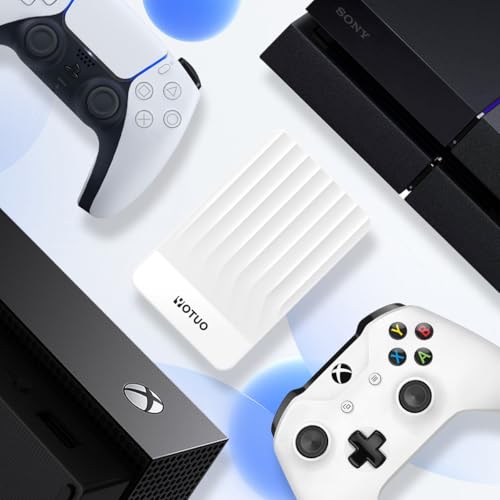 Image of YOTUO External Hard Drive, USB 3.0 Portable HDD External Expansion Storage for PC, Mac, Desktop, Laptop Office Devices, for PS4, PS5, Xbox One, Xbox 360, Xbox Series X /S Gaming Devices (Whtie, 500GB)