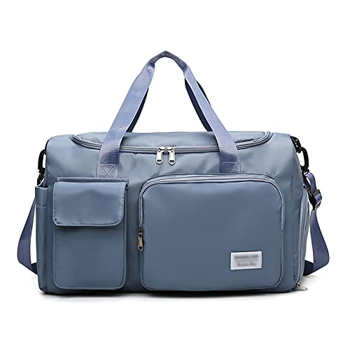 Sac de sport bleu pour homme et femme étanche avec compartiment sec humide