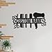 Hairdresser Tools Metal Sign LED Lights, Custom Hair Stylist Metal Sign, HairStylist Studio Neon Sign, Hairdresser Tools Neon Decor MTS143_151024_3_1