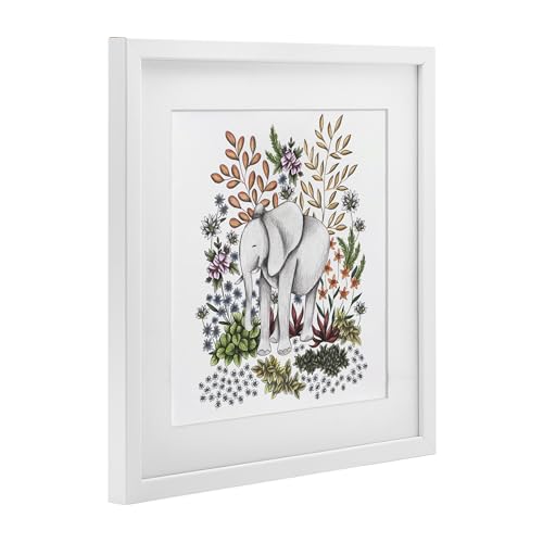 Elephant Jungle Wildlife affiche Stupell pour salon zen et moderne