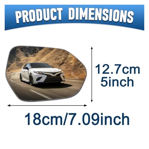 Lentille en verre rétroviseur chauffant latéral voiture pour Toyota Camry 2018-2024 - 4