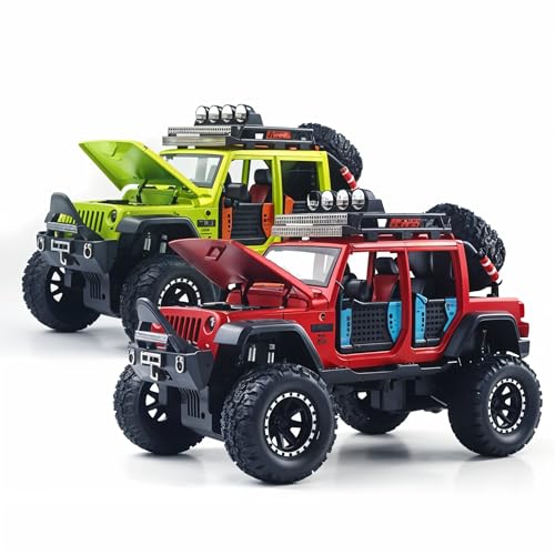 Image of Die-Cast Model Car, 1:32 Scale, Black with Gold Accentsband Hood Pull Back Super Car with Openable Doors Sound and Light for Birthdays Gift Party Decorations (Off Road 1:24)