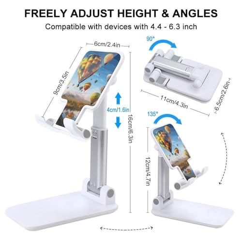 Support de téléphone portable pliable montgolfières stable et durable