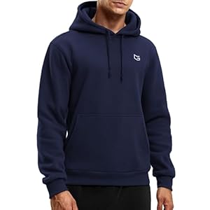 G Gradual Men’s Fleece Hoodies Pullover Soft Warm Athletic Workout Gym Hooded Sweatshirt for Men with Pockets