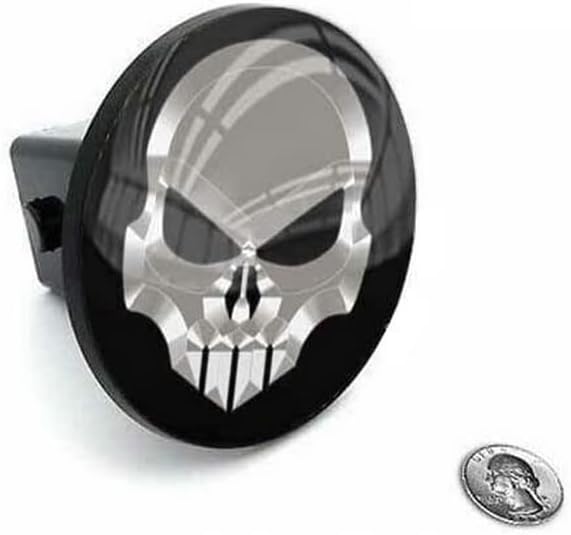 2" Tow Hitch Receiver Plug Cover Insert for SUV & Truck - G P Skeleton Skull Style-9856-6918