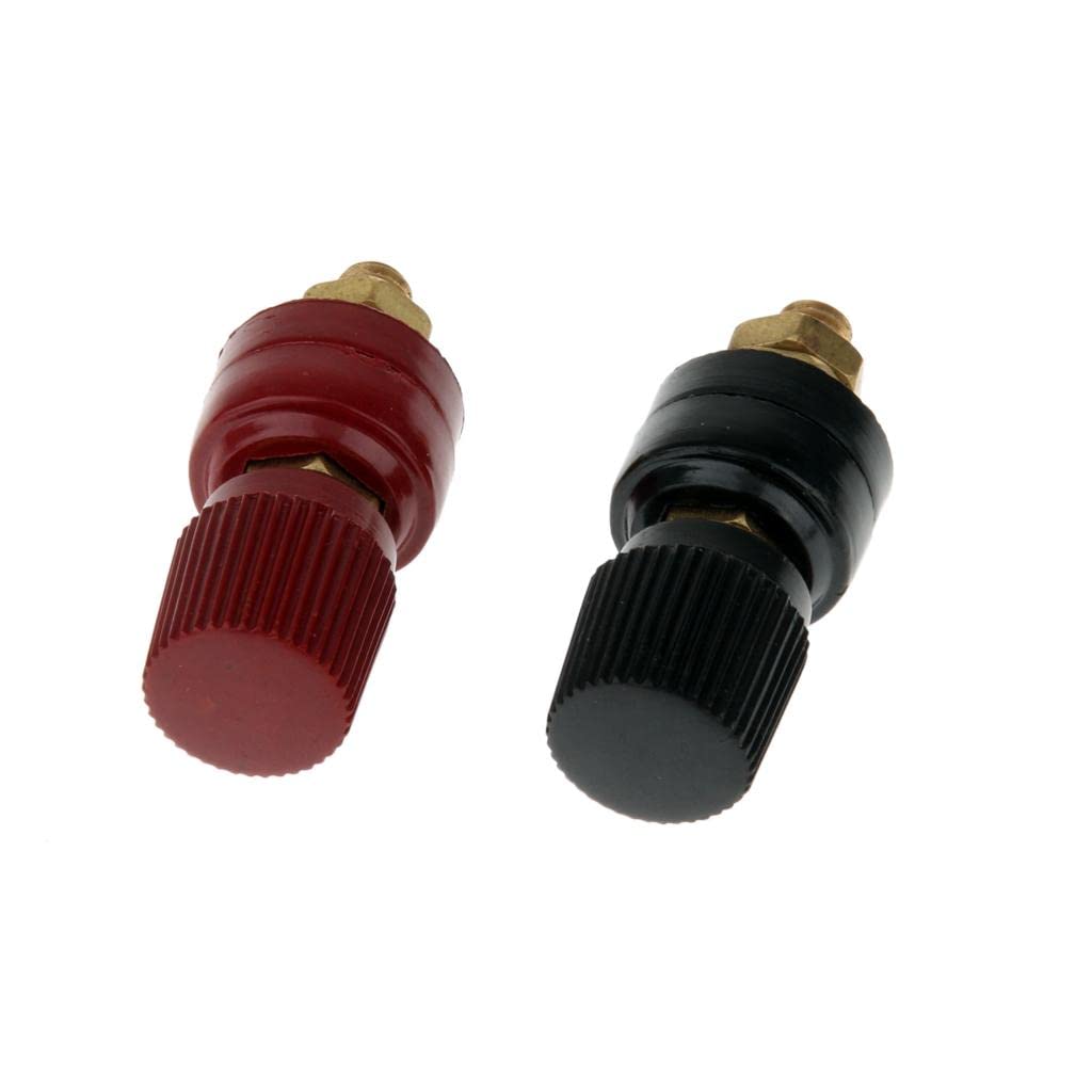 Pinakine® 2Pcs 200A Binding Post M6 Copper Screw Thread Electrical Insulation Wiring Terminal Bolt Fastener Electrical Accessories | Consumer Electronics | Audio Cable Plugs & Jacks-image-46