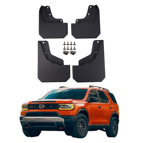 Image of Mud Flaps for 2026 Honda Passport Mud Guards Splash Guards Front & Rear Set of 4PCS Black Compatible with Passport MudGuards Exterior Accessories, No Drilling Installation, Durable Pliable