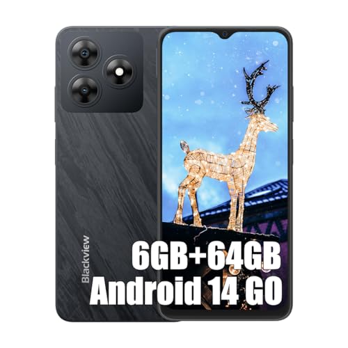 Blackview WAVE 8C Android 14 Smartphone, 6Go+64Go+2To TF, Octa Core, Écran 6.56