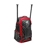 EASTON WALK-OFF PRO Bat & Equipment Backpack Bag, Black / Red
