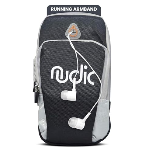 Nudic Fitness Running Armband Phone Holder for Jogging, Cycling, Gym support Upto 6.9 inches Compatible with iPhone 15/14/13/12/11/X Pro/XS/Samsung S24/23/22/21/20 Z Ultra Note 20/10 Google Pixel 8