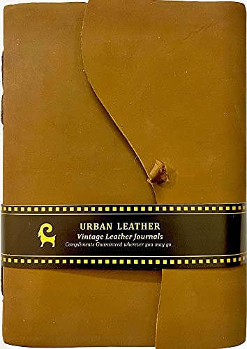 Urban Leather Journal - Plain Journal for Drawing Sketchbook Writing Notebook Daily Diary 5 x 7 pollici Unlined Cover