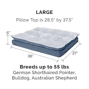  Furhaven-Replacement-Dog-Bed-Cover-Minky-Plush-Suede-Pillow-Top-Mattress-Machine-Washable-Stonewash-Blue-Large