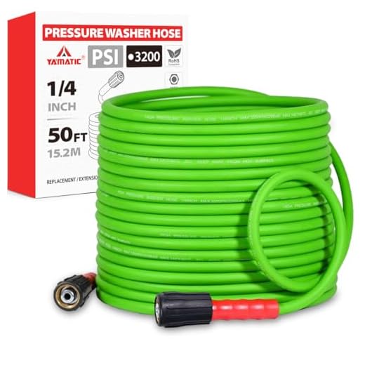 YAMATIC 50FT Flexible Pressure Washer Hose