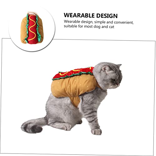 Disfraz cálido para perros y gatos diseño hamburguesa XXL miniatura 3