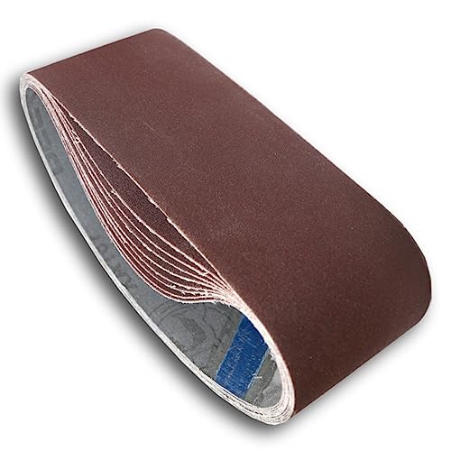 Cinta Correia Lixa 915x100 Cutelaria Madeira Metal Kit com 5 (Grão 60)