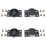 【Einfache Installation】 Wir liefern Ihnen Installationsschrauben, die den Einrichtungsprozess mit einfachen Werkzeugen erleichtern. Dies sorgt für ein reibungsloses und müheloses Gleiten Ihrer Schiebetüren.