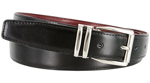 Men's Reversible Genuine Smooth Leather Dress Casual Belt 1-1/8" = 30mm wide4
