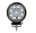 Phare Led Hors Route Feu De Travail Supplementaire 12V - 30v 27w 10,5cm 6000K Blanc Rond Pour Auto Camion Bateau Vehicules Agricoles 4x4 Hors Route Poids Lourd Tracteur