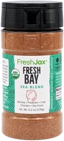 FreshJax Premium Gourmet Spices and Seasonings (Fresh Bay: Organic Sea Seasoning) 6.2oz