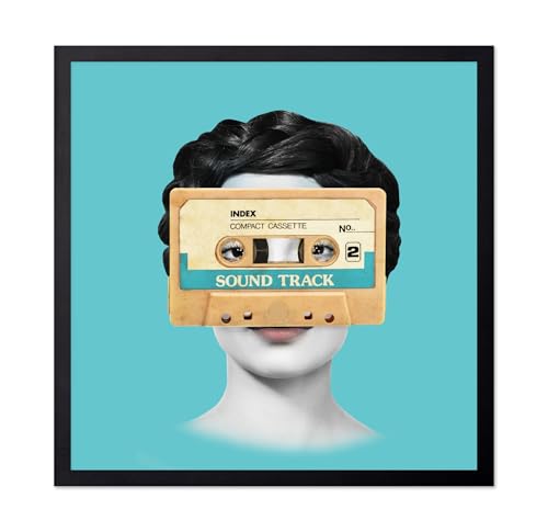 Monem Art Retro Cassette Portrait Print - Surreal 80s Collage