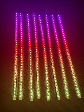 Sando Tech 8PCS 6.5FT 78inch Dream Color Chase RGB IP68 for Polaris Slingshot Golf Cart Ryker Spyder Lighting Kit Underglow Hood Lights Strips with Bluetooth + Remote