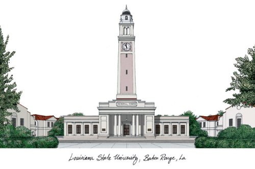 Campus Images NCAA LSU Tigers Unisex Manhattan Black, Black, One Size