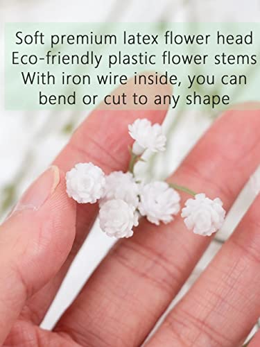 SATYAM-KRAFT-5-Pcs-Artificial-Babys-Breath-Gypsophila-Bouquets-Flowers-Sticks-For-Gifting-Home-Bedroom-Garden-Balcony-Office-Corner-Living-Room-Christmas-decoration-and-Craft-White-Pack-of-5