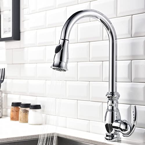 Robinet de cuisine flexible idéal pour laver les grands plats