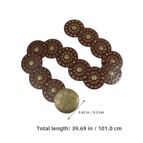 BESPORTBLE Fashionable Vintage Disc Waist Belt for Women Decor Belt for Parties Suitable for Dresses Jeans and Casual Outfits for Moms and Daughters2