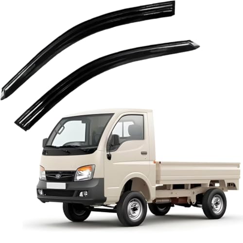 Image of Premium Non-Breakable Car Window Door Visor /Rain Guard /Wind Deflector Compatible for (TATA ACE 2pcs)